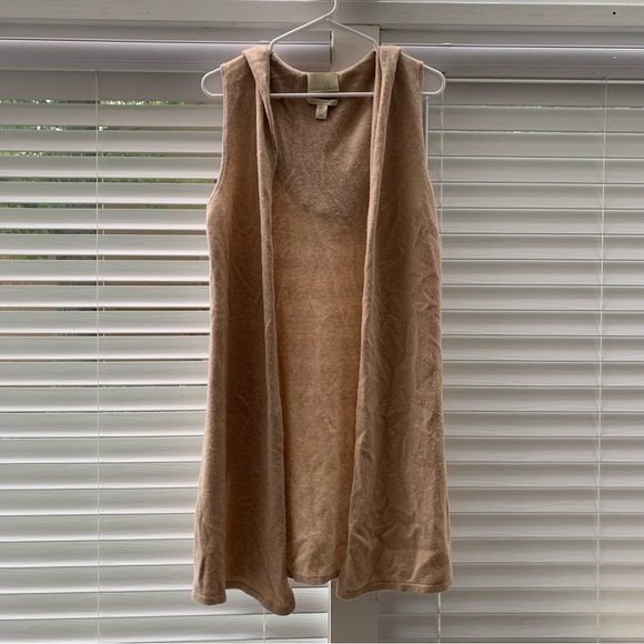 CYNTHIA ROWLEY cashmere cardigan vest - Picture 4 of 8